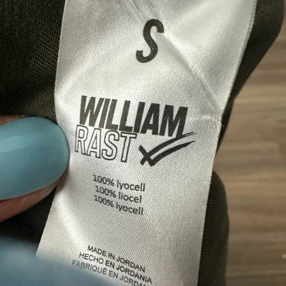 WilliamRast Cross Buckle Tencel Cropped Pants, Small - Picture 6 of 6